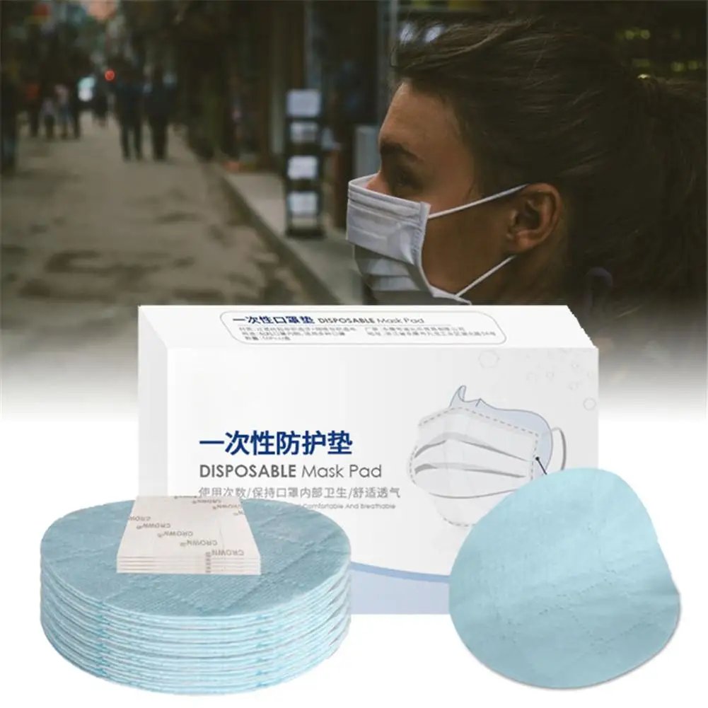 

100pcs/lot Disposable Waterproof Masks Filter Pads 3 Layers Non Woven Anti-fog Face Masks Gasket Replacement Filter Mats