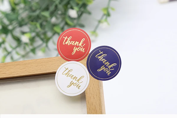 100 шт./лот Круглый Спасибо наклейки в подарочной упаковке для 2 8 см этикетки DIY