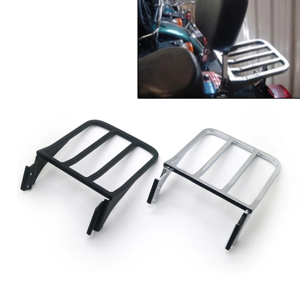 

Motorcycle Luggage Rear Carrier Luggage Rack For Harley Boy FXSTSB 1997