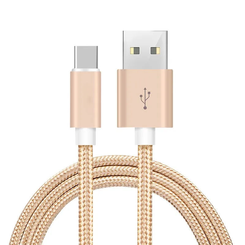 HANNORD USB C кабель 2A Быстрая зарядка нейлоновая оплетка type C кабель для передачи данных зарядный кабель для телефона Android samsung HUAWEI xiaomi