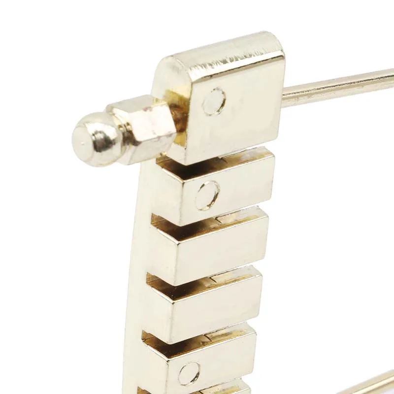 

Gold Silver Electric Guitar Bridge Metal Pull String Bridge Guitar Accessories