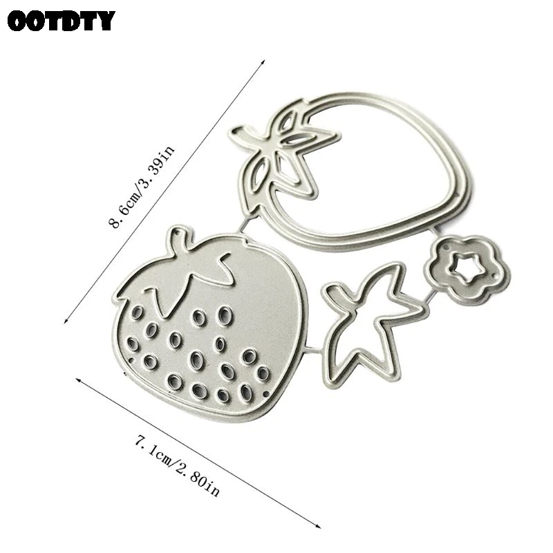 Клубника металлические режущие штампы Трафаретный Скрапбукинг DIY штамп для