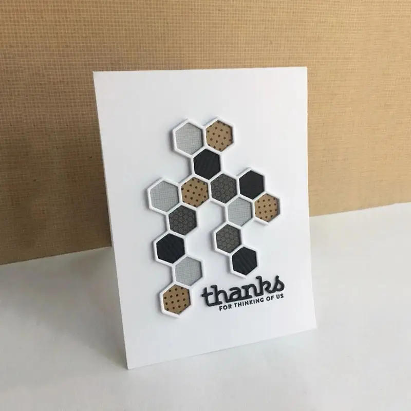 Шестигранной формы умирает трафарет &quotсделай сам&quot металлический Трафаретный