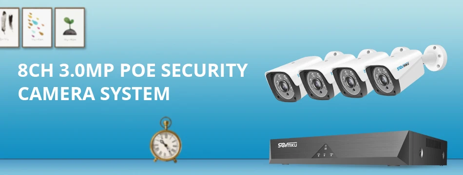 H.265 8CH 3MP POE NVR комплект камеры безопасности Система аудио запись ip-камера Открытый водонепроницаемый CCTV P2P комплект видеонаблюдения