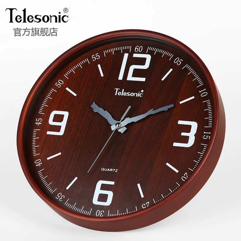 Деревянные настенные часы в стиле ретро скандинавском для гостиной Креативные