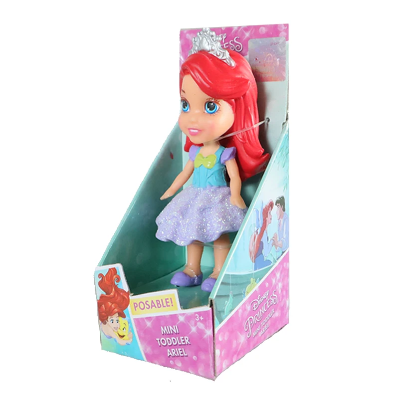 ariel Disney платье принцессы «Холодное сердце» 2 фигурка Анна Эльза, Белль София «Ариэль» карнавальные костюмы Белоснежки, Золушки Рапунцель Фигурки игрушки Рождественский подарок - Цвет: ariel