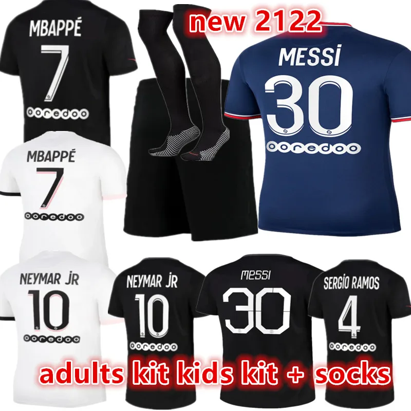 

kids kit adults HAKIMI 21 22 PSG MESSIS shirt RGIO RAMOS Home away KIMPEMBE VERRATTI ICARDI MARIA new Third 21 22 psg jersey