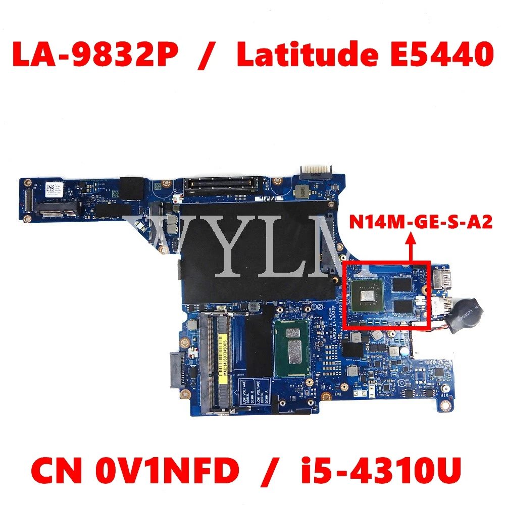 

VAW30 LA-9832P материнская плата i5-4210U GPU CN 0V1NFD 0692PG для DELL Latitude E5440 5440 протестированная Материнская плата ноутбука