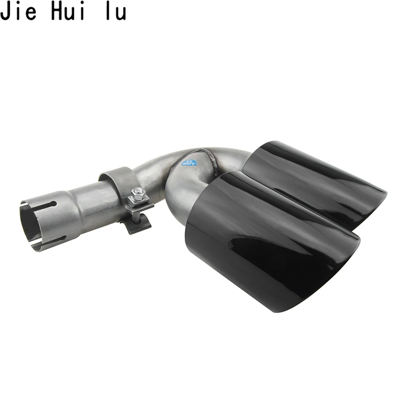 Черный глянцевый глушитель для автомобиля наконечник выхлопной трубы из