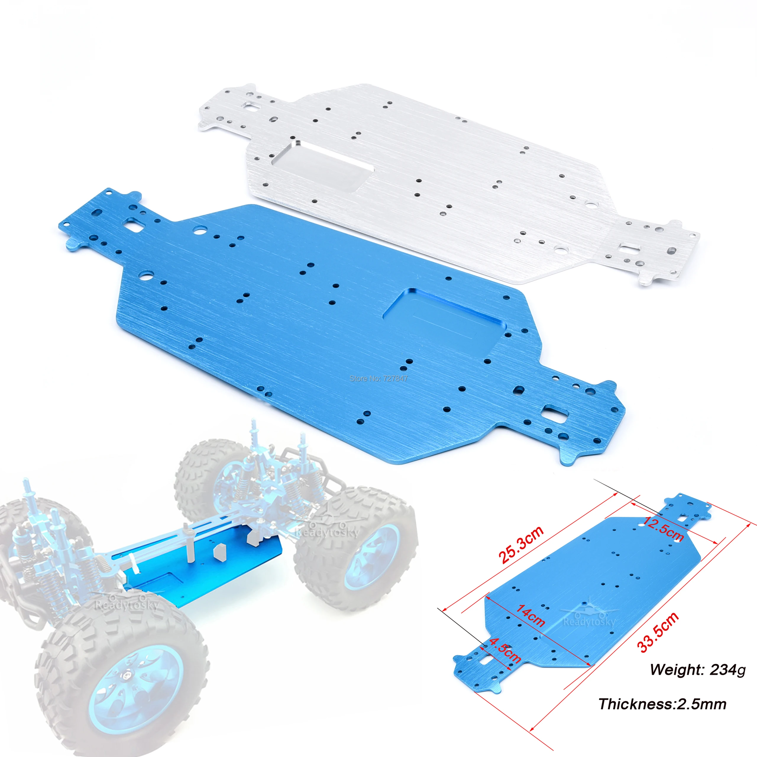 Металлические алюминиевые HSP 04001 детали для модернизации шасси 1/10 RC багги XSTR