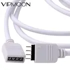 1 м2 м5 М 4-контактный светодиодный разъем RGB, Удлинительный кабель, провод + штекер-штекер, светодиодный ла, светодиодное подключение для светодиодной ленсветильник 5050 3528 rgb