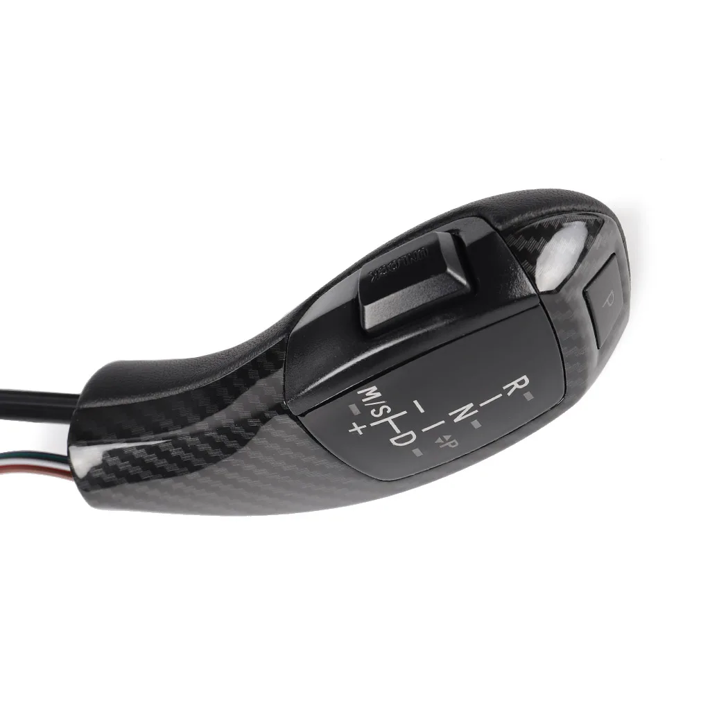 

LED Gear Shift Knob F30 Rear Carbon Fiber For BMW 5 E60 Pre-facelift 2003 2004-2007 Shifter Handle Cover Trims Left Hand Drive