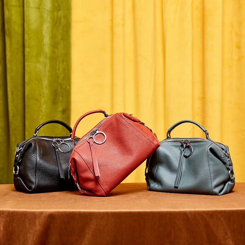 

Bag women messenger bag 2021 new cowhide women bag western style one-shoulder handbag small diagonal bag women's leather bag