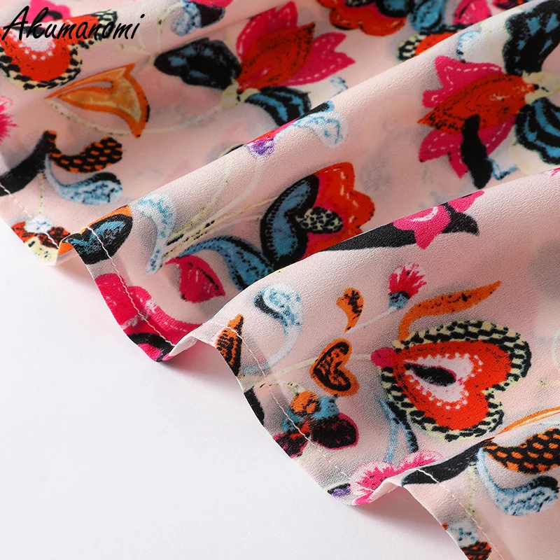 

Plus Size 5xl 4xl 3xl Summer Ditsy Floral Print Bandage Blouse Women-clothing V-neck Short Sleeve Casual Loose Shirt 2021 Tops