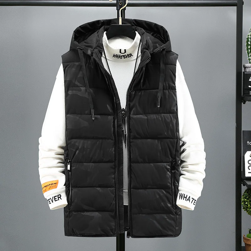 

New Autumn Winter Women Men Fashion Extra Large Warm Vest Camouflage Print Loose Women Vest Couple Vest Size 7XL 8XL 9XL