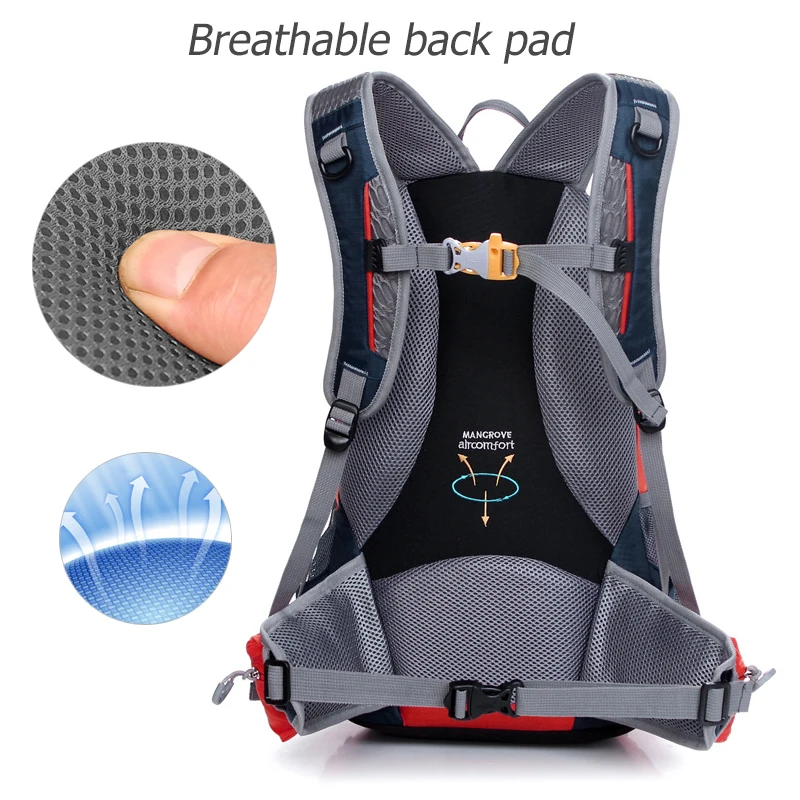 Велорюкзак для активного отдыха 25 л из непромокаемого нейлона.