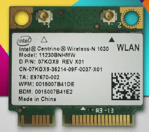 ,   Intel Centrino Wireless-N 1030 11230BNHMW Wifi  Bluetooth 3, 0   300 / 802.11b/G/N