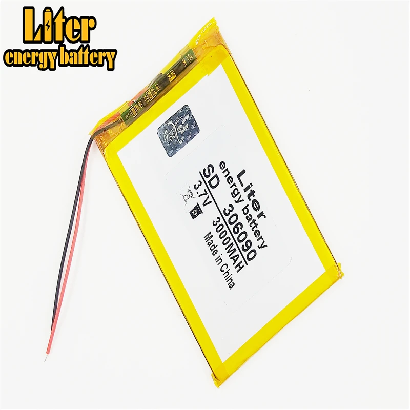 Аккумулятор для планшета 3 7 в 3000 мАч 306090 литий полимерные ионные аккумуляторные