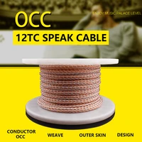 yyaudio 12tc twist cable occ speaker cable hifi audio loudspeaker wire cord diy 24 strands