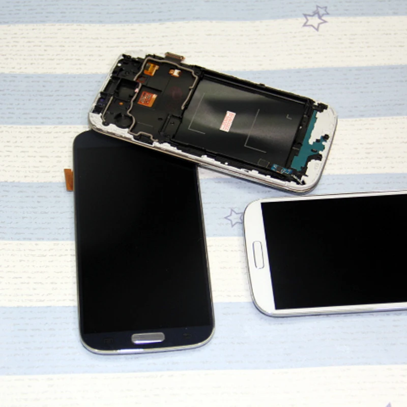 9505 ЖК-дисплей для samsung S4 экран Galaxy lcd GT-I9505 I9500 i337 ЖК-дигитайзер с рамкой 100%