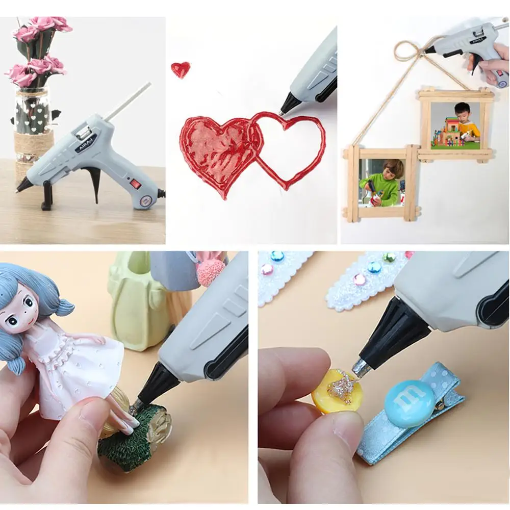 

10Pcs/set Colored Hot Melt Glue Sticks 7/11mm Adhesive Assorted Glue Sticks Professional For Electric Glue Gun Craft Repair
