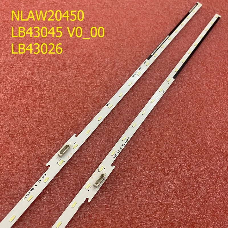 2 шт. Светодиодные ленты для Sony KD-43X720E 43X750F KD-43XF7096 43XE7093 KD-43XE7073 4-690-560 4-595-780 KD-43XE8005 43X7053 KD-43XE7005