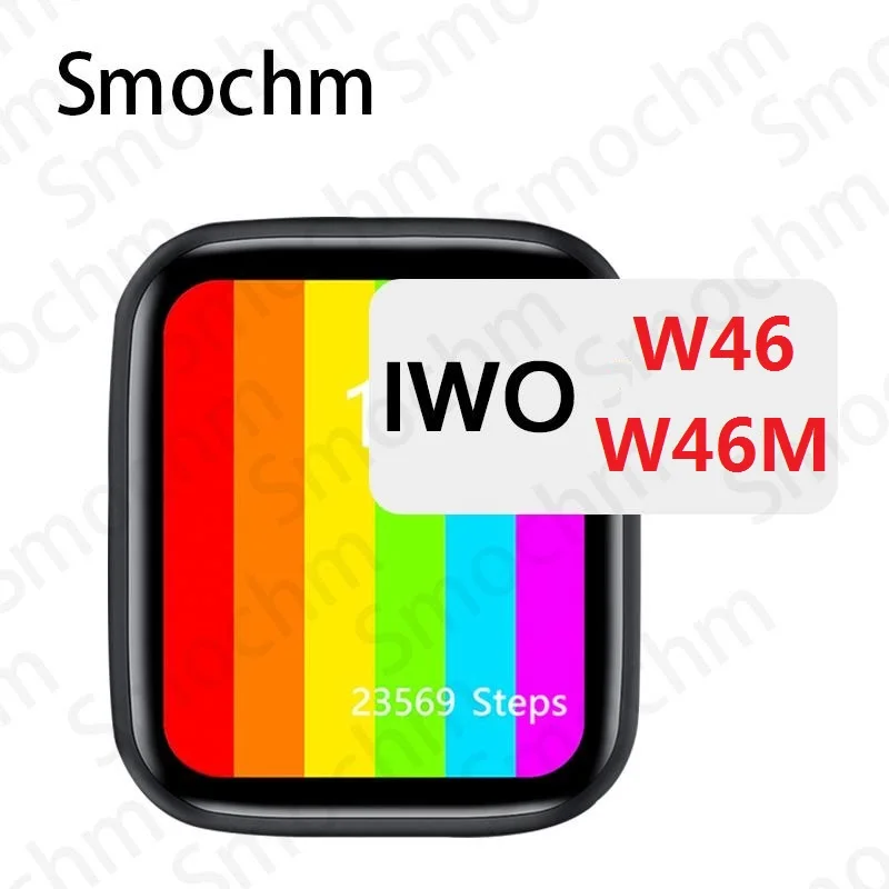 Smochm W46 IWO часы 6 Беспроводной Зарядное устройство 44 мм 40 бесконечное Экран