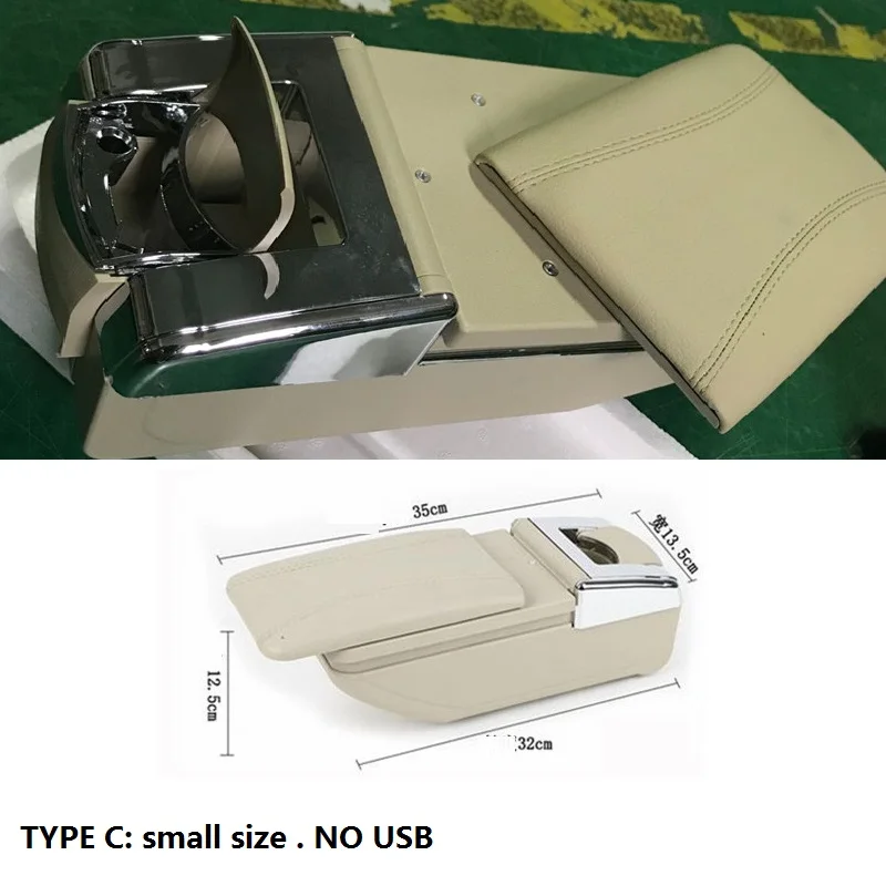 Центральный подлокотник CITYCARAUTO большой роскошный с разъемом USB ящик для хранения