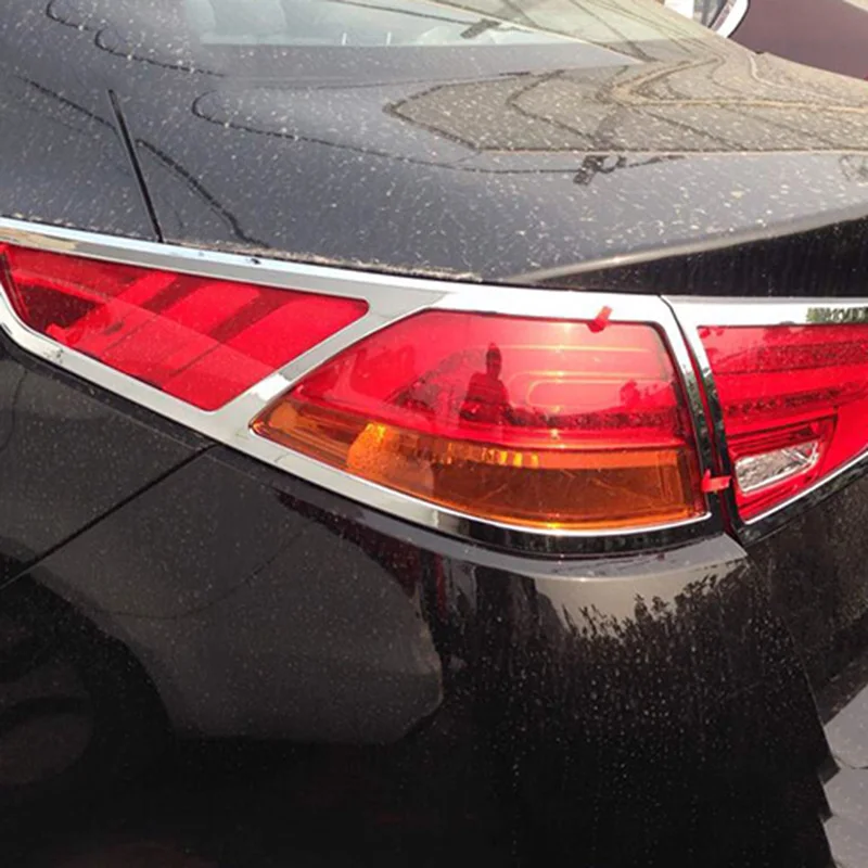 Для Kia Optima K5 2014 2015 ABS хромированный передний и задний светильник s крышка лампы