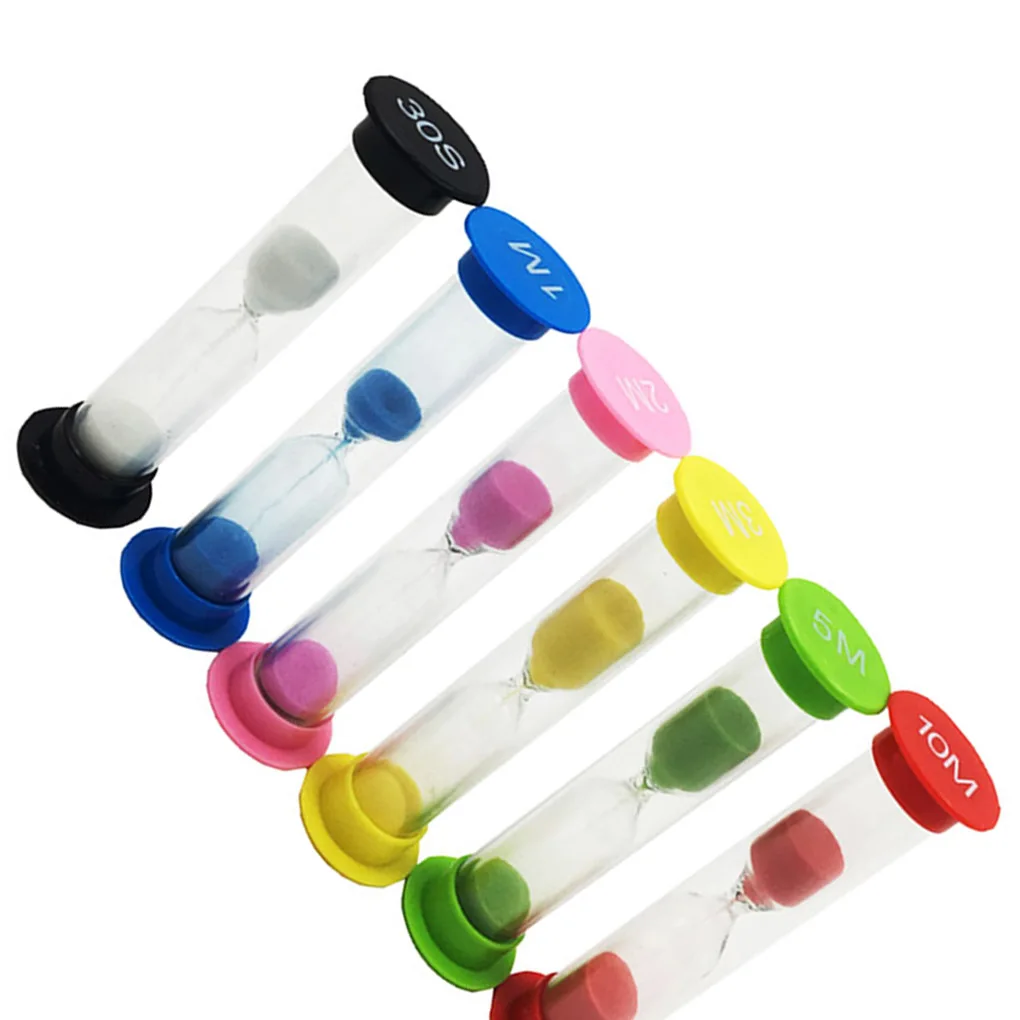 Пластиковые песочные часы с таймером набор для обучения детей 30 1 минута 2 минуты 3