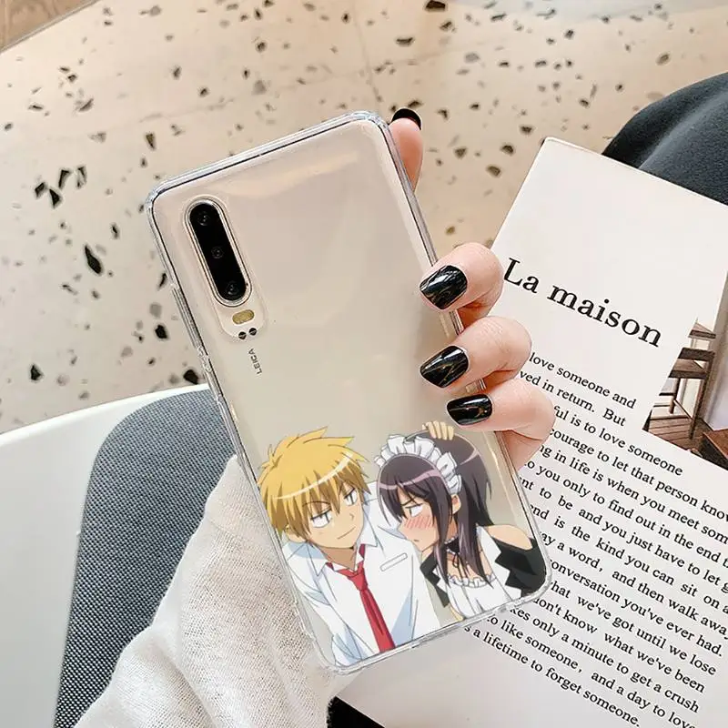 

Anime cartoon Maid Sama Phone Cases Transparent for Samsung A71 S9 10 20 HUAWEI p30 40 honor 10i 8x xiaomi note 8 Pro 10t 11