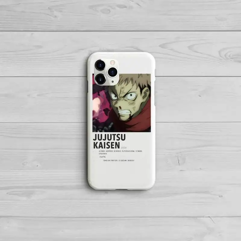 

Jujutsu Kaisen Satoru Gojo anime Phone Case Candy Color for iPhone 11 12 pro XS MAX 8 7 6 6S Plus X 5S SE 2020 XR