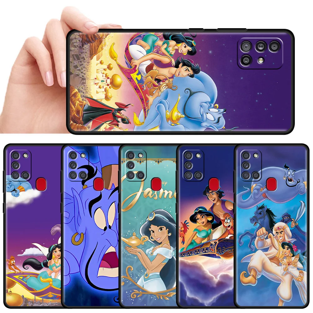 

Disney Anime Aladdin Case For Samsung Galaxy A12 A21s A32 A31 A11 A02s A22 A03s TPU Shockproof Phone Cover Soft Silicone Shell