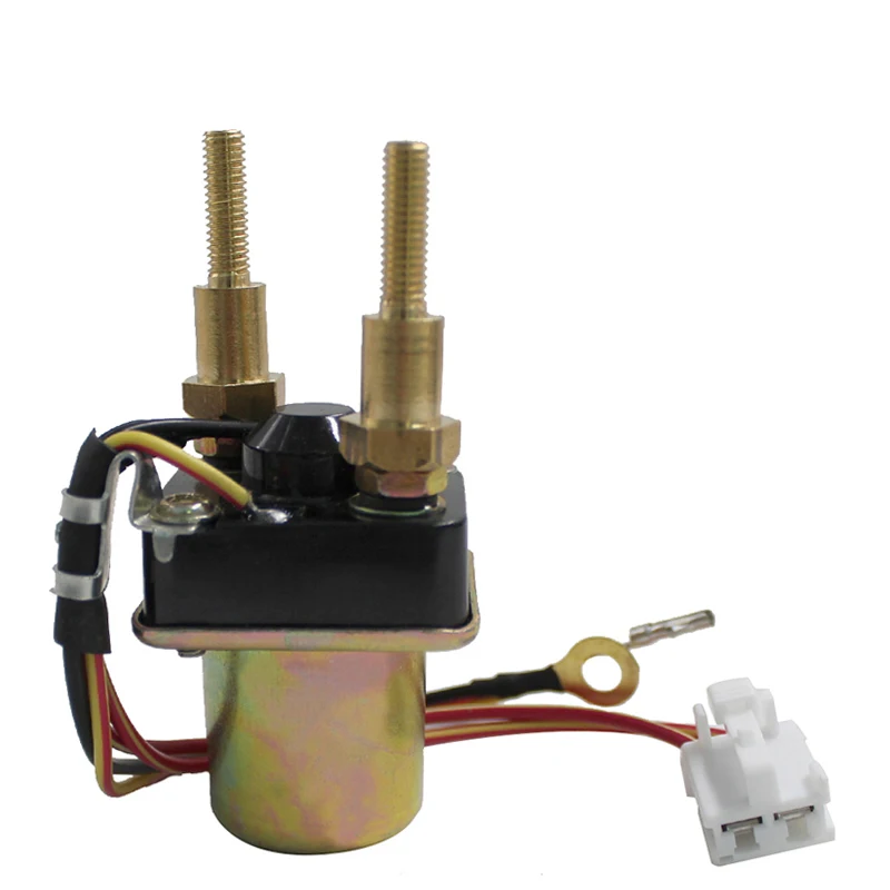 

Starter Relay Solenoid for KAWASAKI PWC JF650 X2 1987 1988 1989 1990 4-Wire Long Bolts