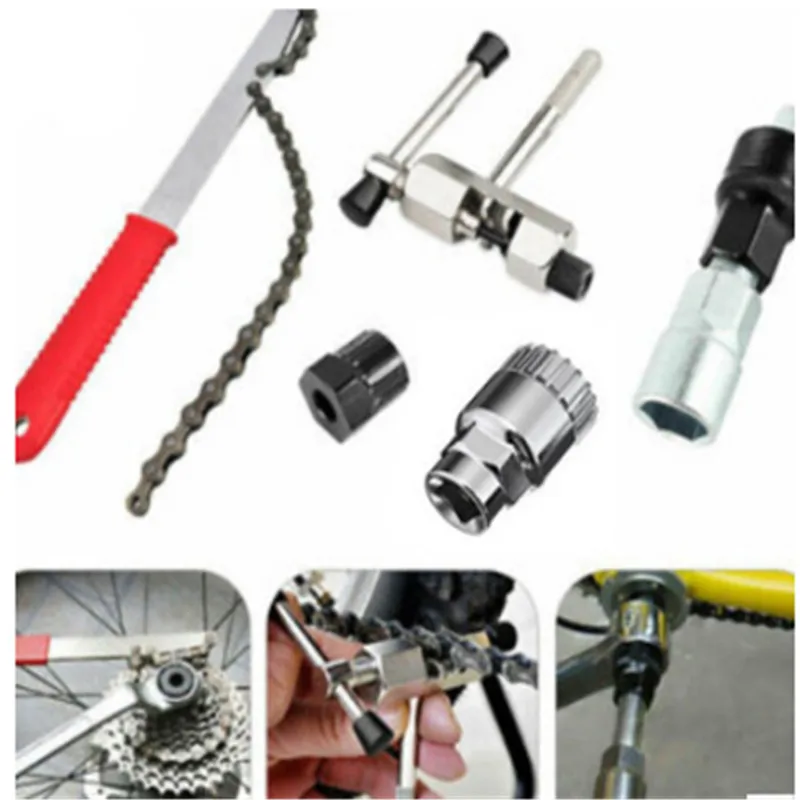 

Bicycle Repair Tools Kits Mountainbike Ketting Cutter/Chain Removel/Bracket Remover/Freewheel Remover/Crank Puller Remover