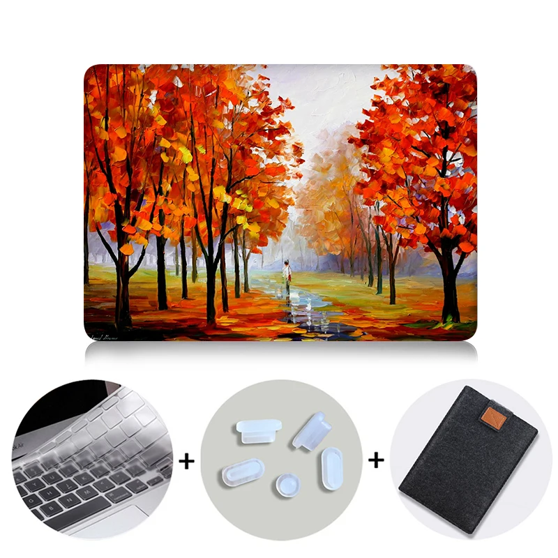 Природа Масляной Живописи Прозрачный Кристалл Для Apple Mac Macbook Pro 15 Крышка случая Macbook Pro 13 15 Дюймов С Retina Display A1502 - Цвет: MB14
