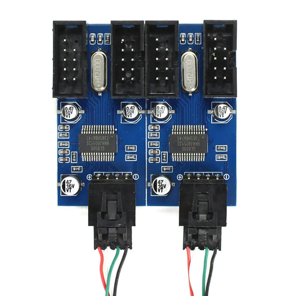 Материнская плата USB 9Pin Интерфейс заголовок сплиттер 1 до 2/4 кабель удлинитель