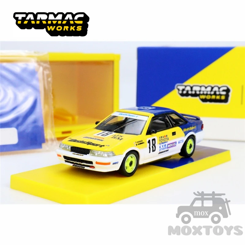 Tarmac работает 1:64 Toyota Corolla Levin AE92 JTCC 1993 Racing w/контейнер литая модель автомобиля |