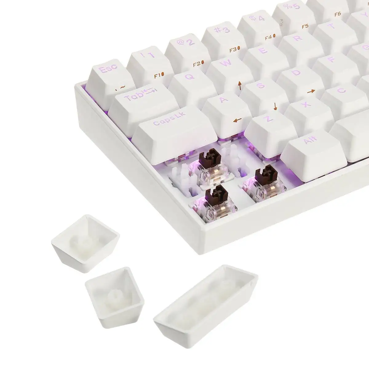 

61Keys bluetooth Dual Mode Wired Mechanical Keyboard 1.68 million RGB Backlit Type-C Gaming Keyboard Gateron Switch