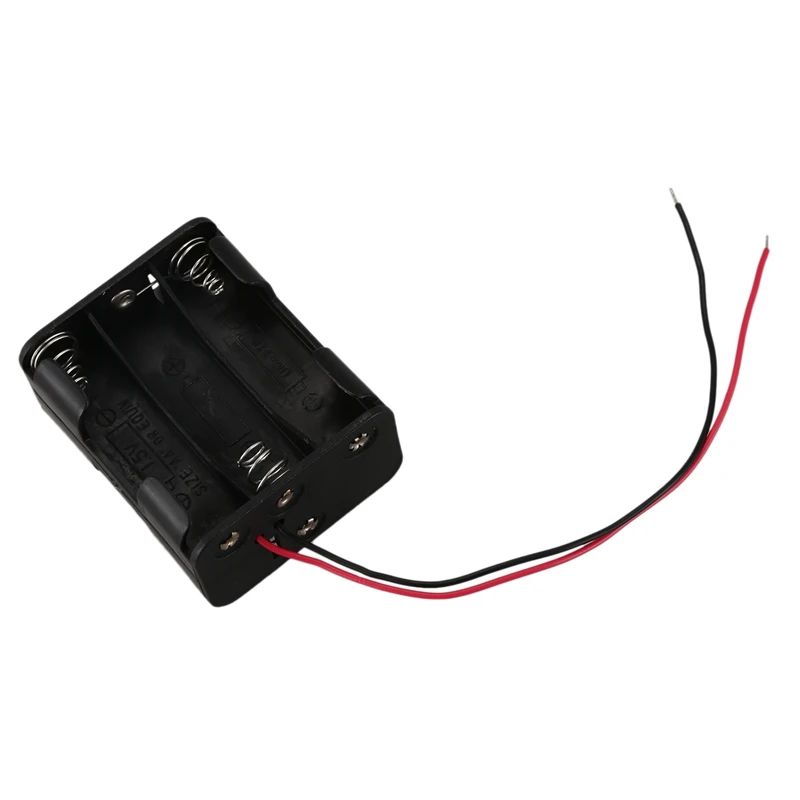 15 см провода двухслойные черный пластик 6x1 5 V корпус держатель для батарей аа| |