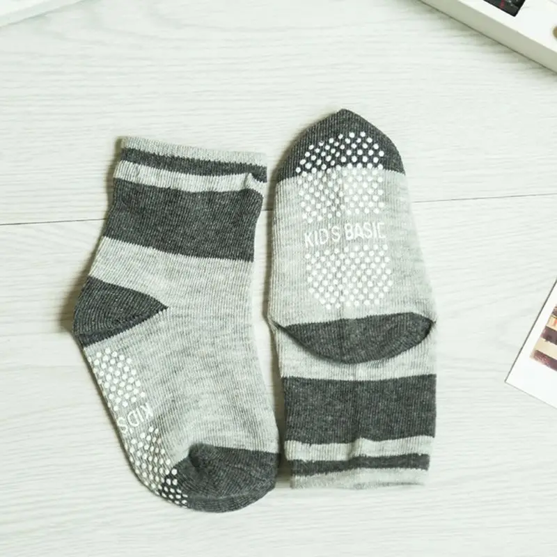 

12 Pairs/Lot 100% Cotton Children Baby Socks Rubber Slip-resistant Floor Socks Cartoon Kid Socks