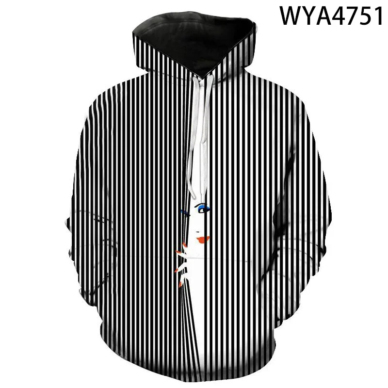 

Men Women Children Lines Waves Stripes Art Design Sweatshirts Hoodies 3D Printed Streetwear Boy Girl Kids Pullover Fashion Tops
