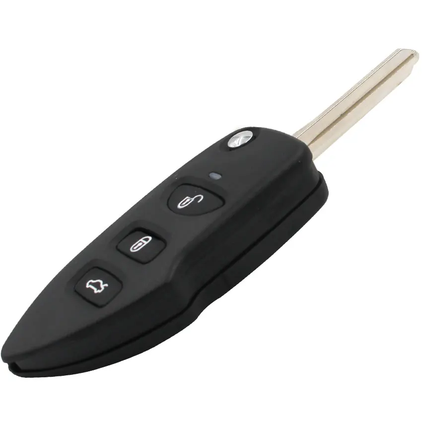 Модифицированный Флип складной пульт дистанционного ключа оболочки 3 кнопки для