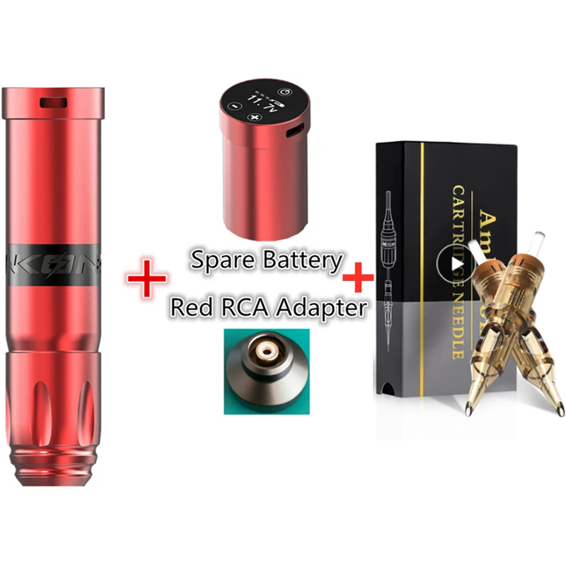 Новинка 2021 сенсорный экран Беспроводная тату-машинка ручка с - Цена: 30856.54