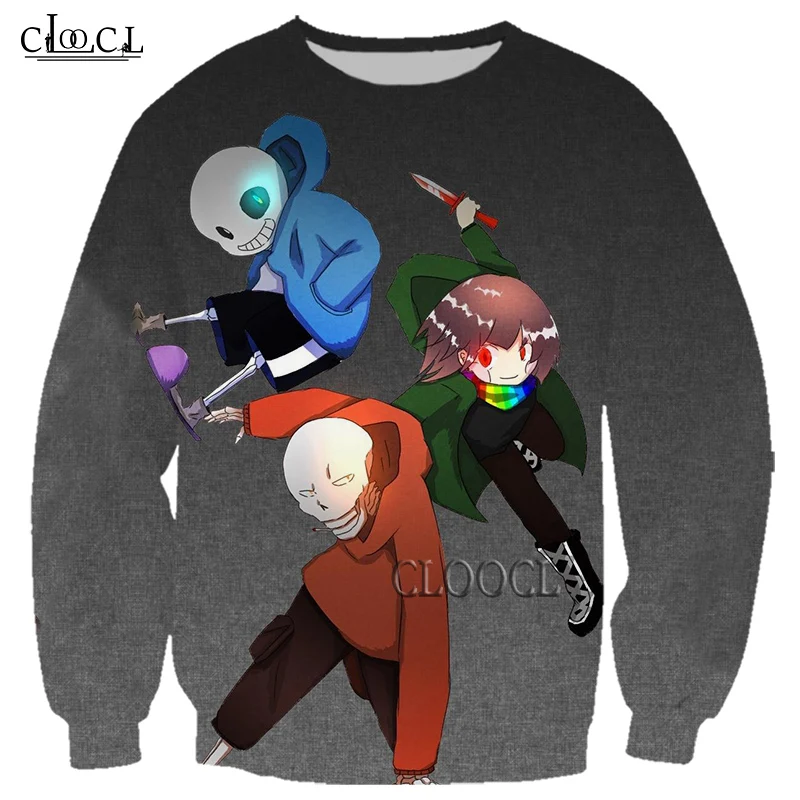 CLOOCL Newest Popular Game Undertale 3D Print Men Women Sweatshirts Fashion Hip Hop Long Sleeve Tracksuit Tops Drop Shipping | Мужская