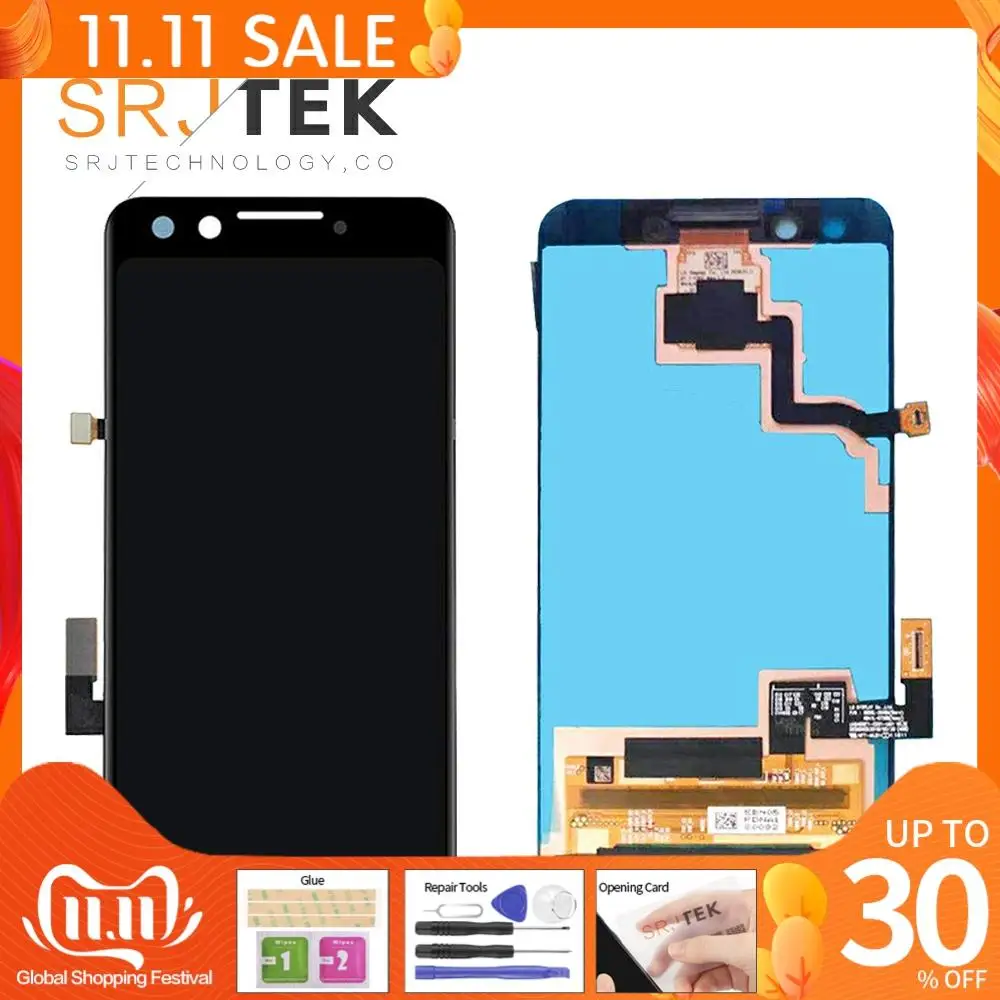 Оригинальный ЖК дисплей 5 дюйма для HTC Google Pixel 3 сенсорный экран Pixel3 запасные