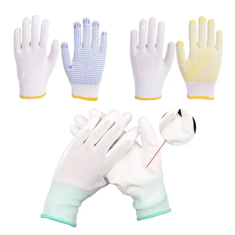 

Gardening Non-Slip Gloves,Yarn/Nylon Cotton Gloves,Garden/Labor Insurance/Repair/Machinery/Construction/Driver Non-Slip Gloves