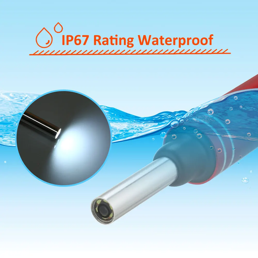 

5.0/5.5mm 3.0/5.0MP Wireless WiFi Ear Pick Otoscope Camera Borescope Luminous Ear Wax Cleaning Teeth Oral Inspection Health Care