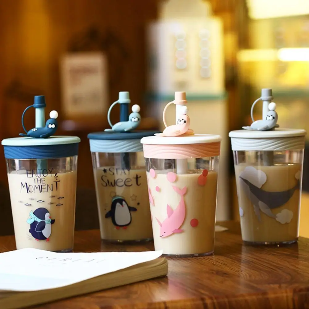 

Прекрасный соломинка с узором чашка бутылки с водой чашка с трубочкой прочный с отверстиями для вентиляции и соломы сок пить самостоятельн...