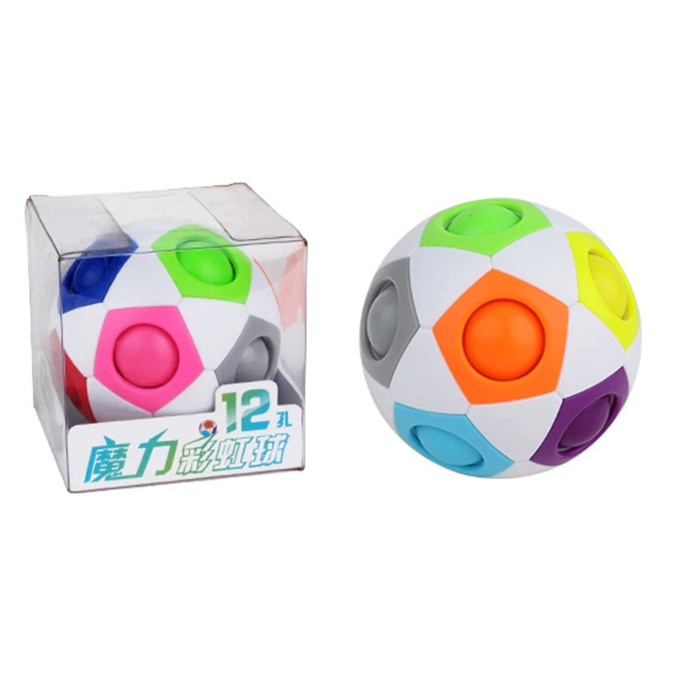Креативный мяч Радужный футбольный пазл детские игрушки Монтессори